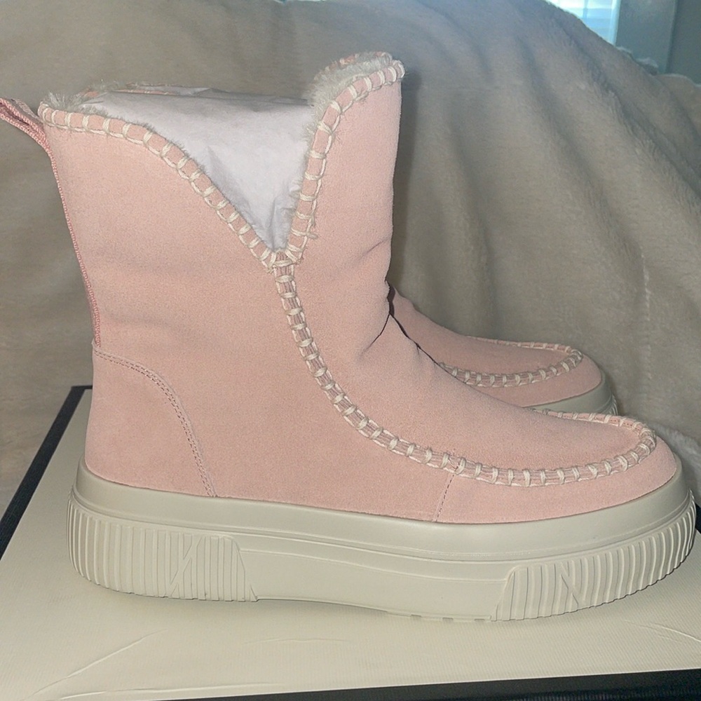 NWT J/SLIDES ELY Pink Suede Boot - Picture 3 of 10